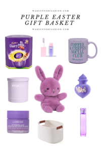 Purple Easter gift basket