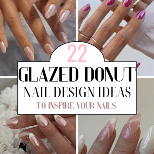 Glazed donut nail designs