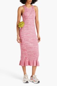 Pink knit summer dress by GANNI