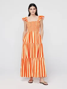 Striped summer maxi dress