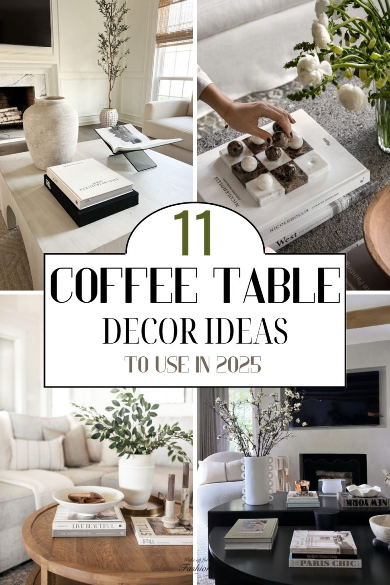 Ideas for coffee table decor