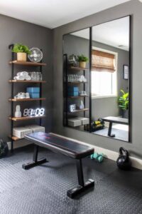 Home gym workout bench