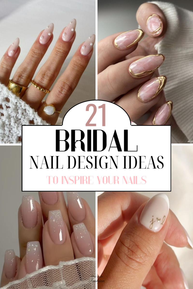 Bridal nail designs