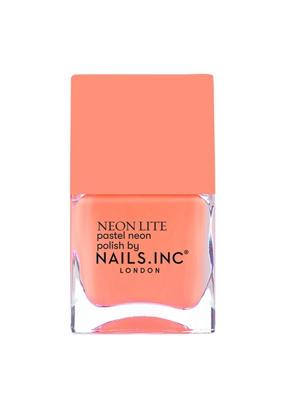 Neon pastel orange nail colour by Nails.INC