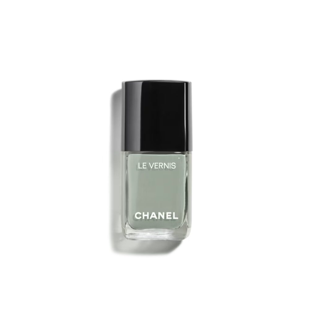 Green nail polish by Chanel