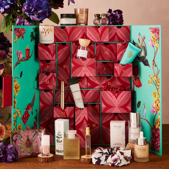 2024 beauty advent calendar by Fortnum & Mason.