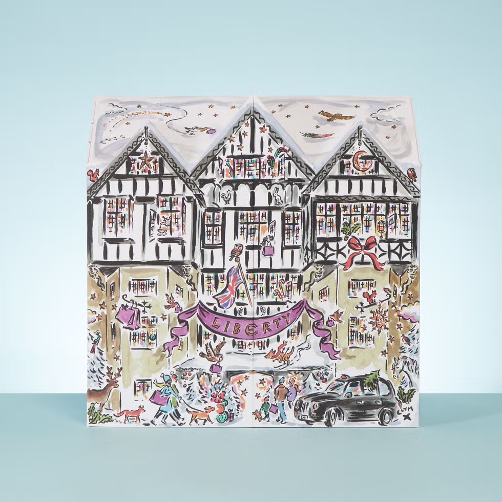 Christmas 2024 beauty advent calendar by Liberty London.