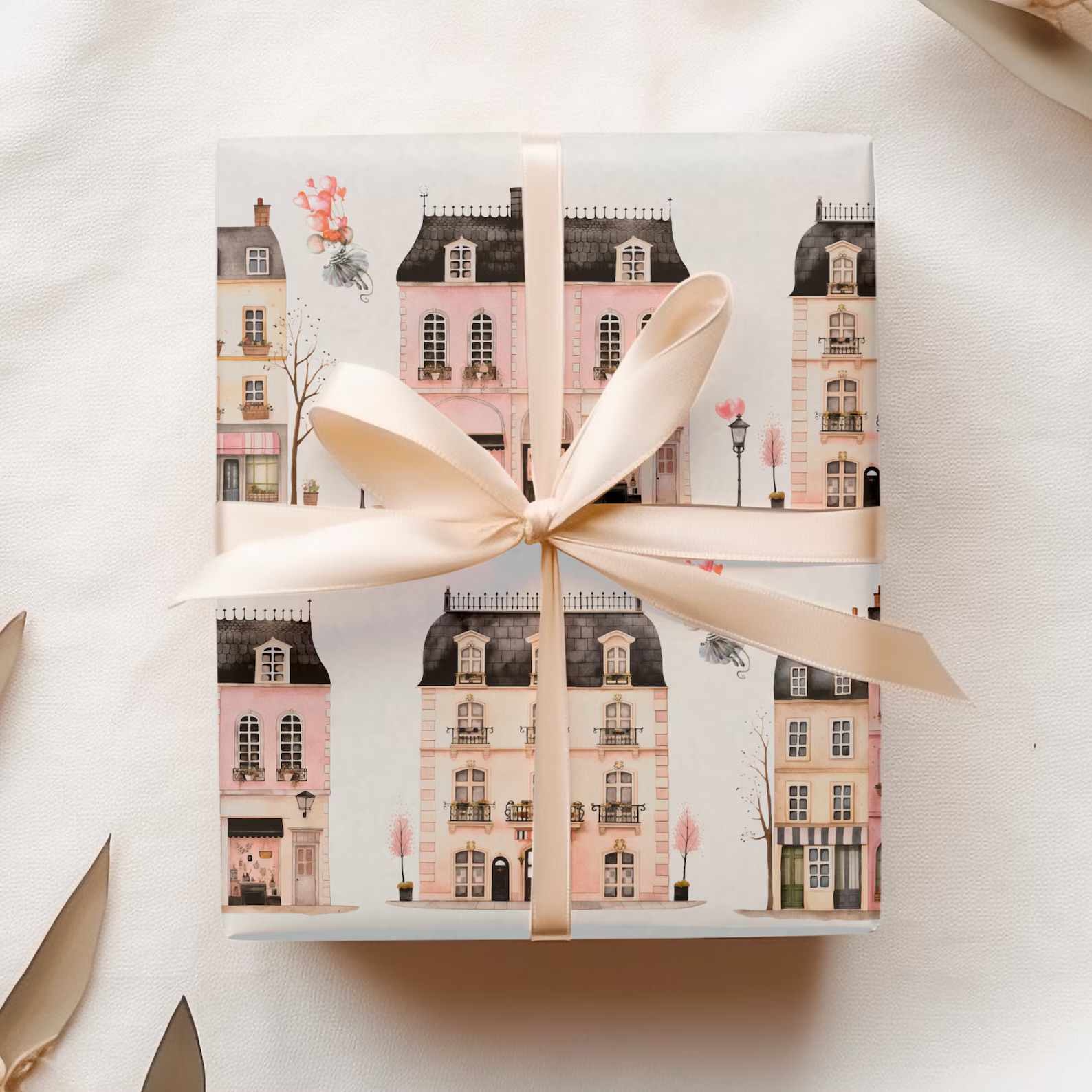 Paris Apartments Wrapping Paper