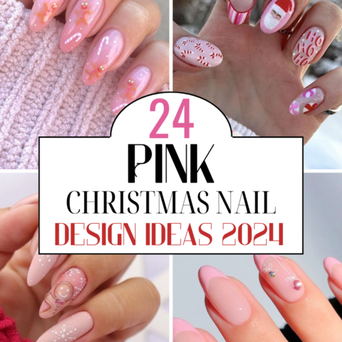 24 Pink Christmas Nail Designs To Inspire Your Christmas 2024 Nails