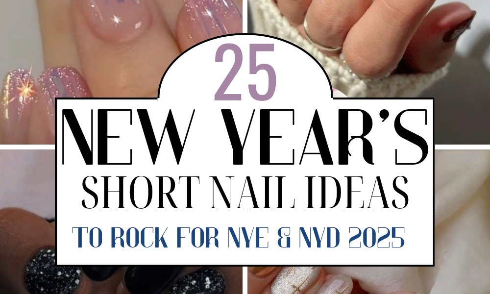 25 Extremely Chic Short New Year’s Nail Designs To Rock For NYE