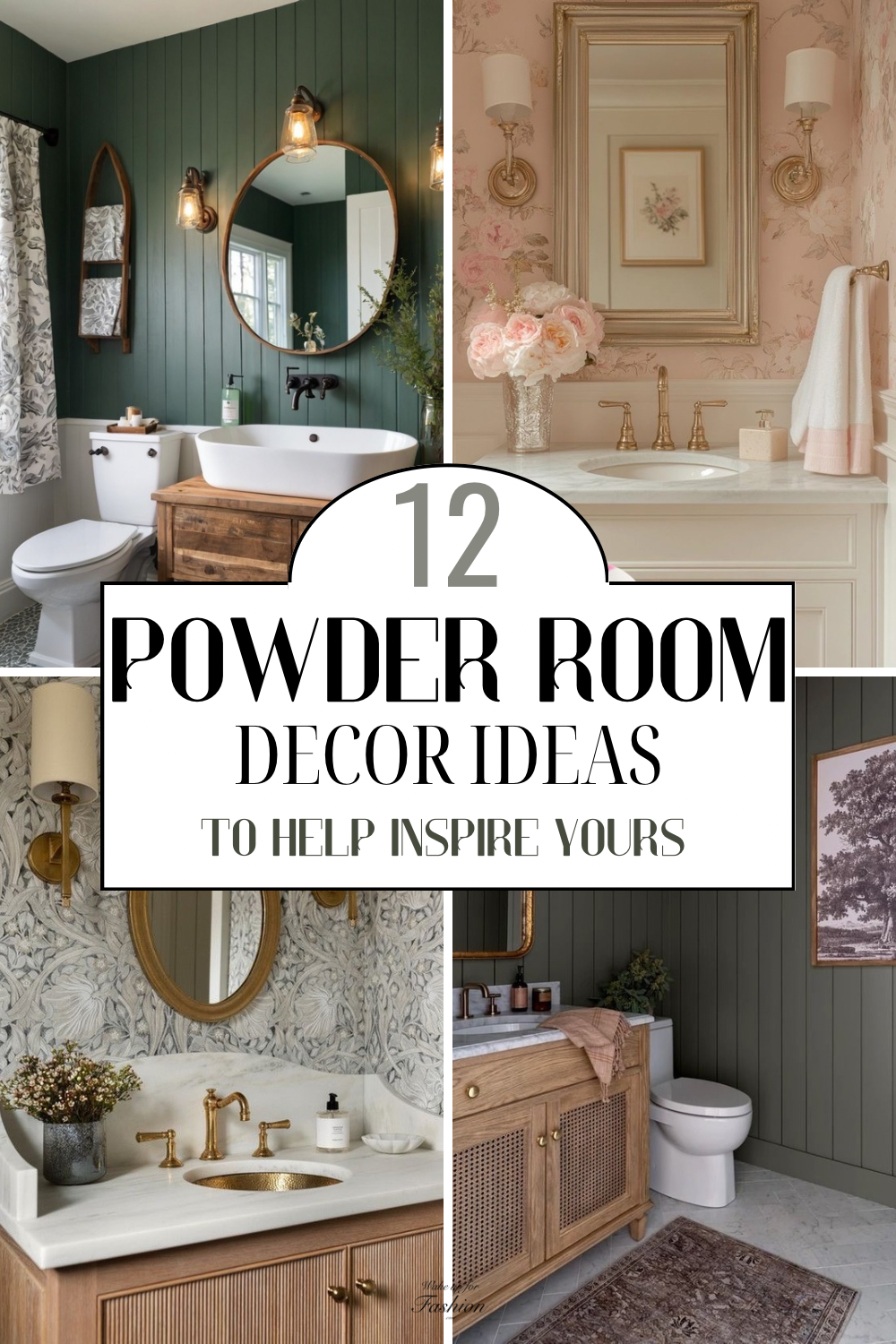 Collection of aesthetically pleasing powder room decor ideas.