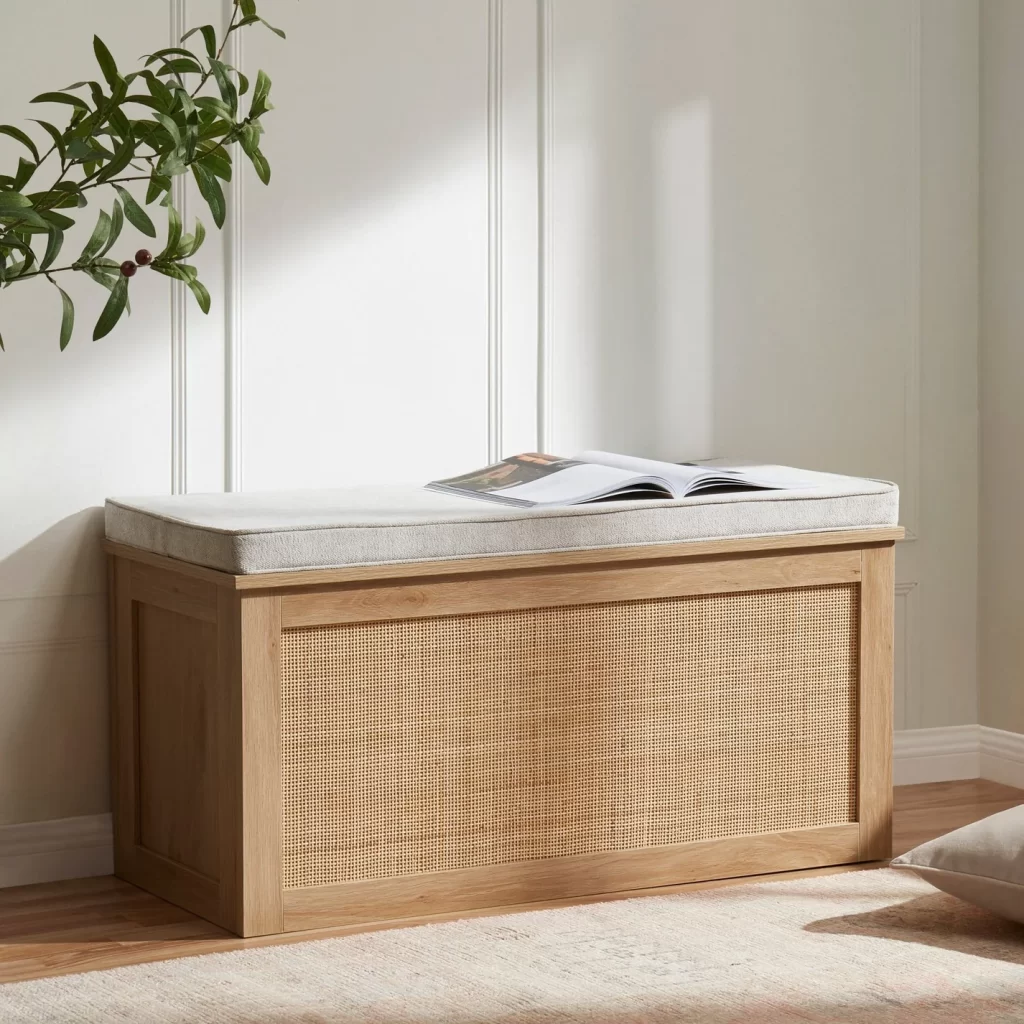Shoe storage bench