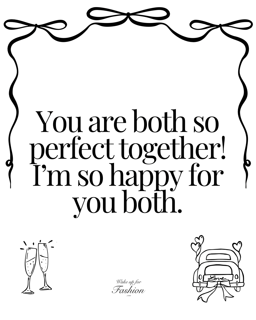 Sentimental wedding wishes
