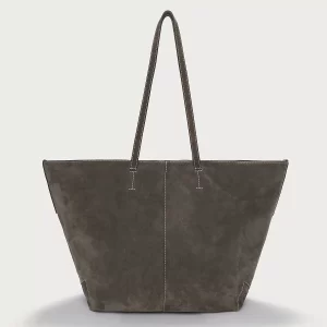 The White Company suede tote bag