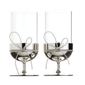 VERA WANG LOVE KNOTS TEALIGHT HOLDERS, SET OF 2