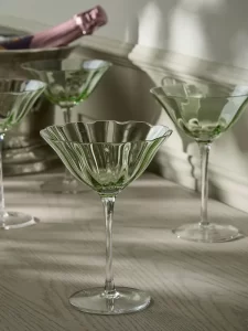 Four Petal Champagne Coupes