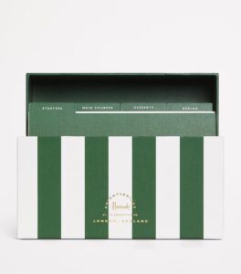 harrods box of recipe cards