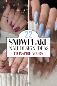 Snowflake nail designs