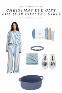 coastal aesthetic Christmas Eve gift box