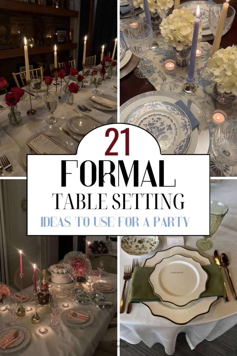 formal table settings for parties